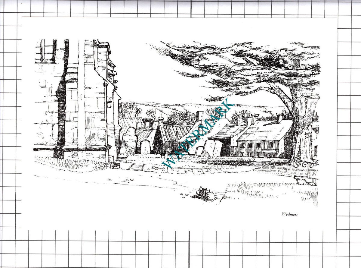 Wedmore Somerset - 1980's Cutting / Print
