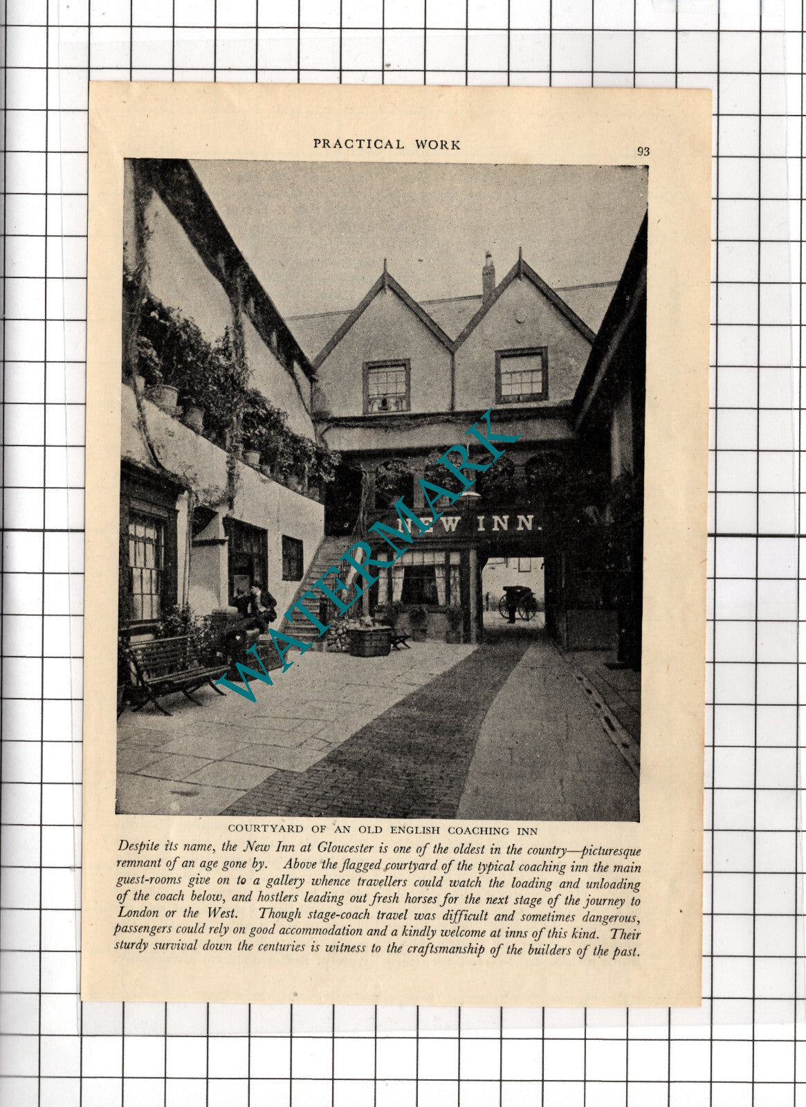 New Inn Gloucester Gloucestershire - c.1950's Cutting