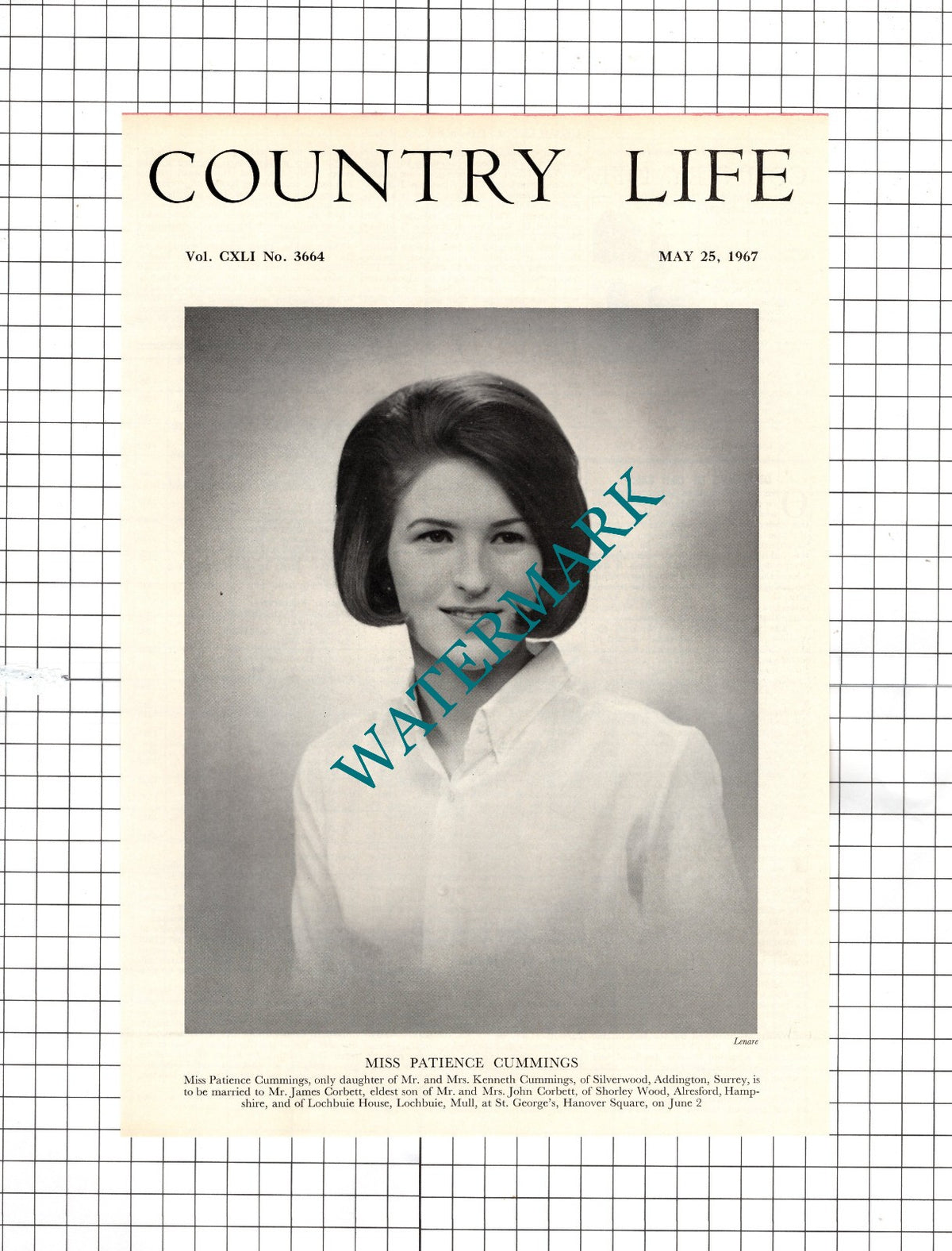 Miss Patience Cummings Silverwood Addington Surrey James Corbett - 1967 Clipping