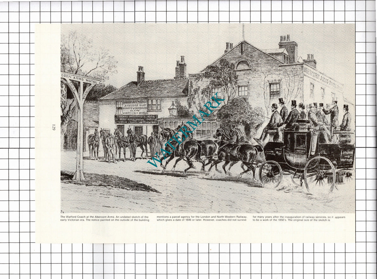 The Chandos Arms Stanmore Middlesex / Abercorn Arms - 1980s Clipping / Print