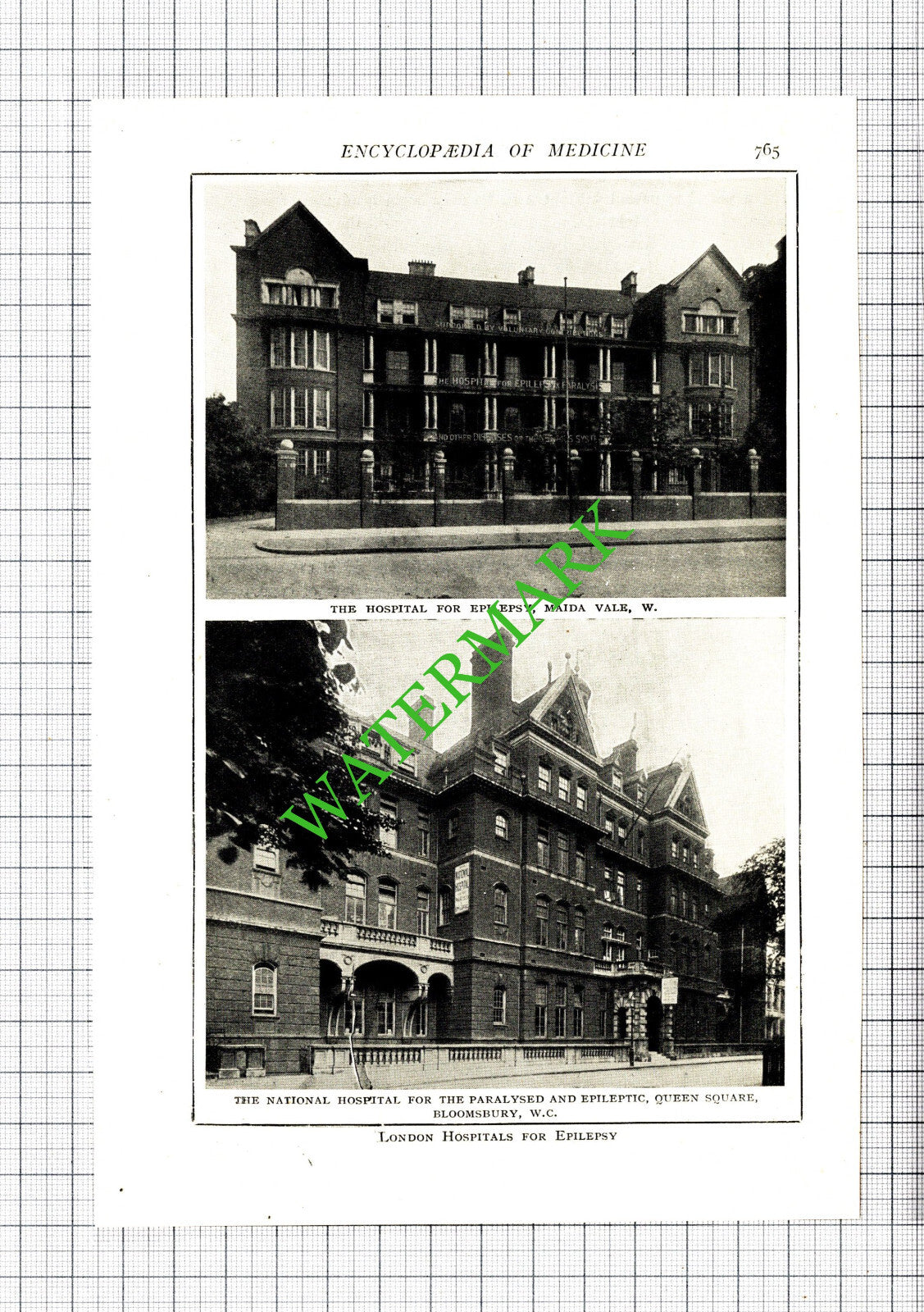 Hospital For Epilepsy Maida Vale Paralysed Bloomsbury - 1914 Cutting / Print