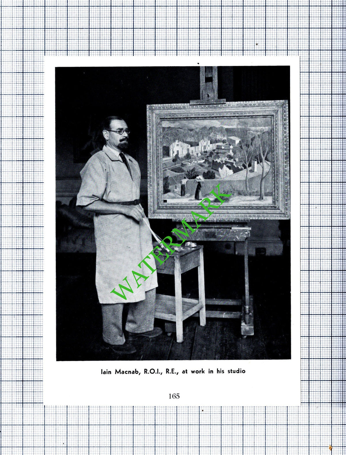 Iain Mcnab Artist - 1930s Cutting / Print