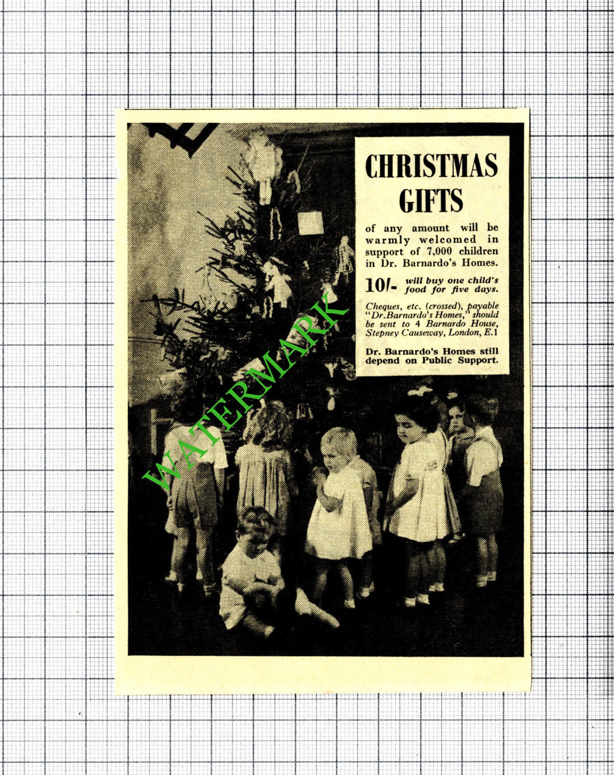 Dr Barnardo's Homes SMALL ADVERT - 1951 Cutting