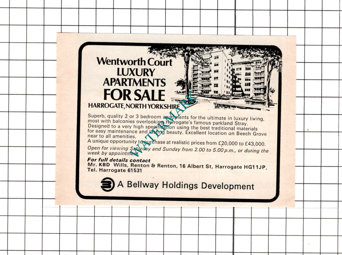 Wentworth Court Harrogate Yorkshire Advert - 1976 Clipping / Print