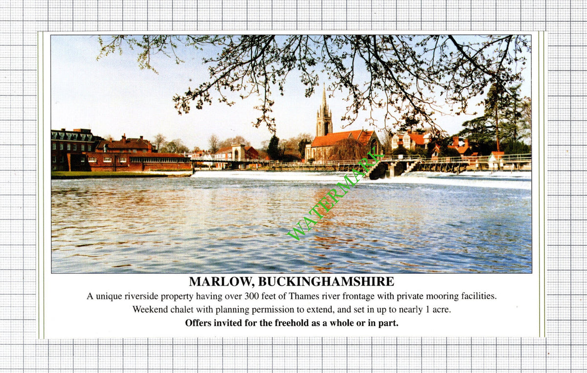 Marlow Buckinghamshire House Sale Advert - 1991 Cutting
