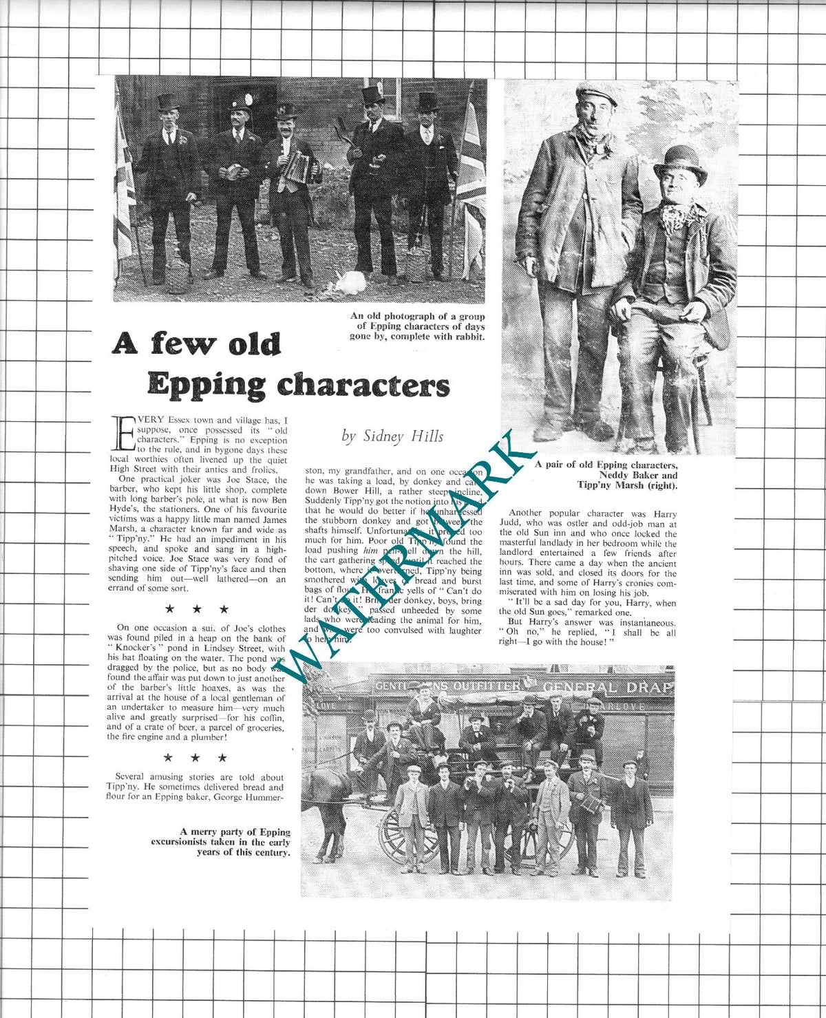 Epping Essex Neddy Baker James Marsh Tipp'ny - 1965 Article