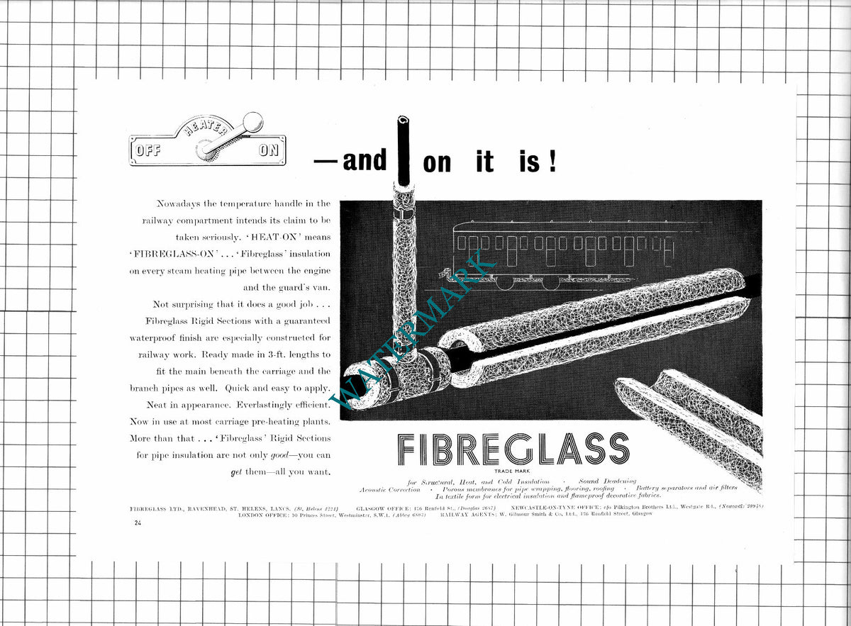 Fibreglass Ltd St Helens Lancashire - 1950 Advert