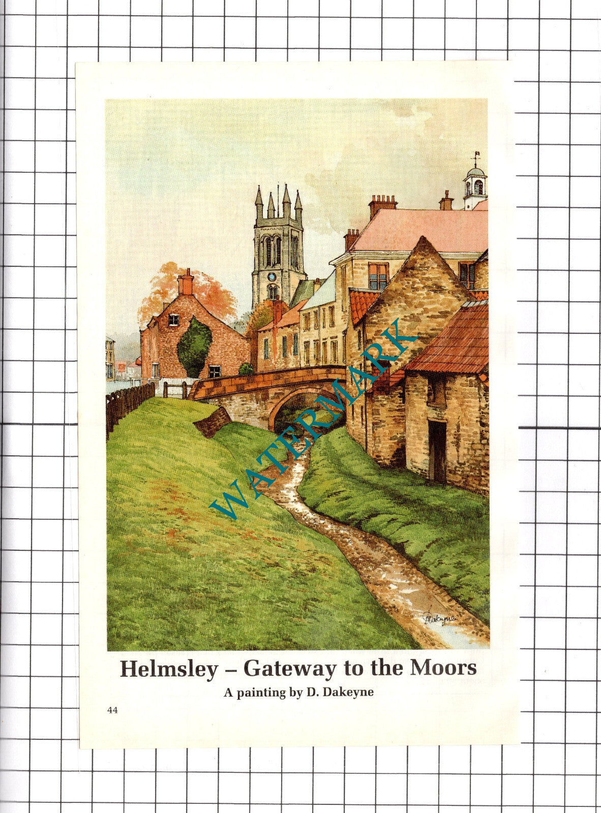 Helmsley North Yorkshire - 1992 Clipping / Print