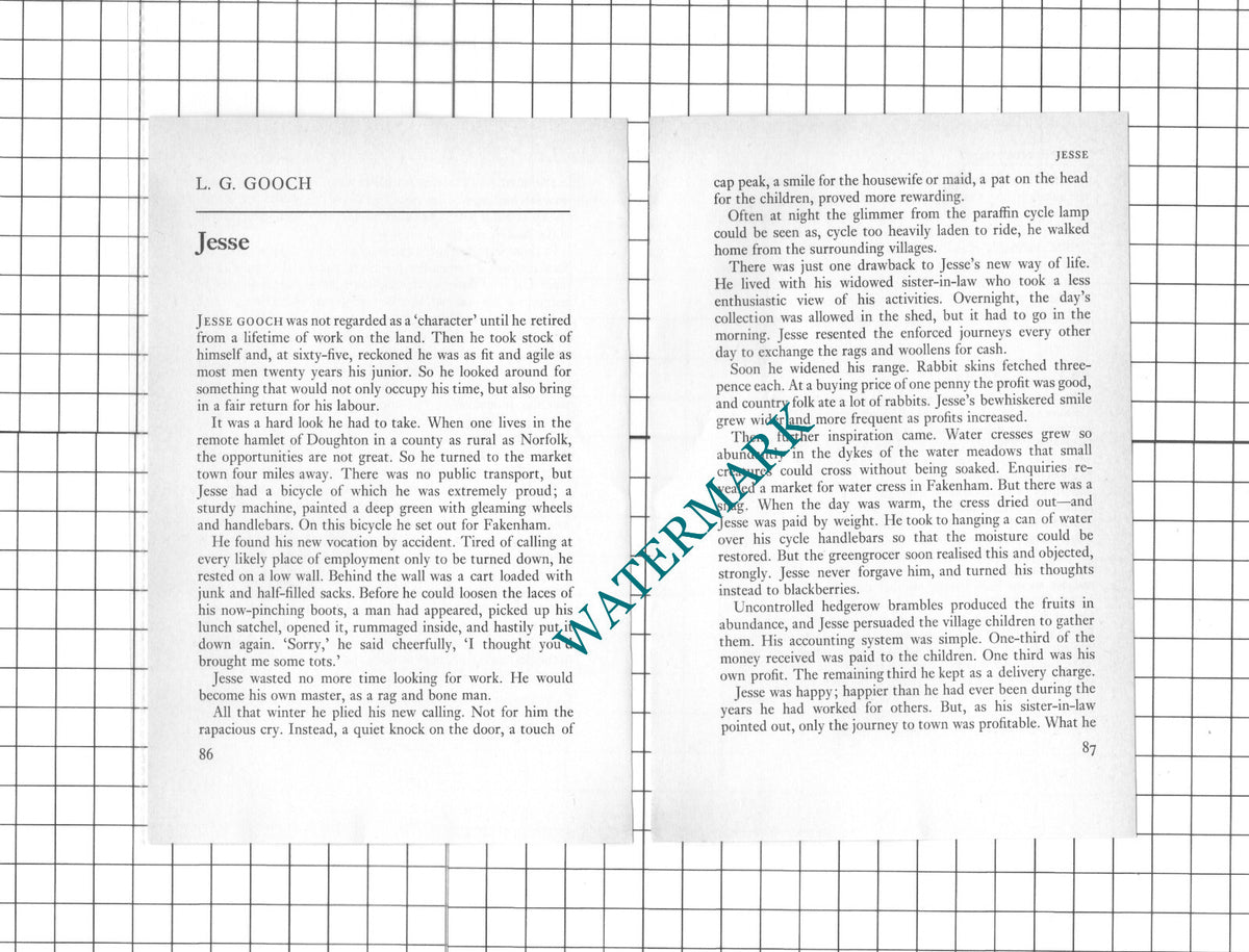 Jesse Gooch Doughton Norfolk - 1973 Small Article