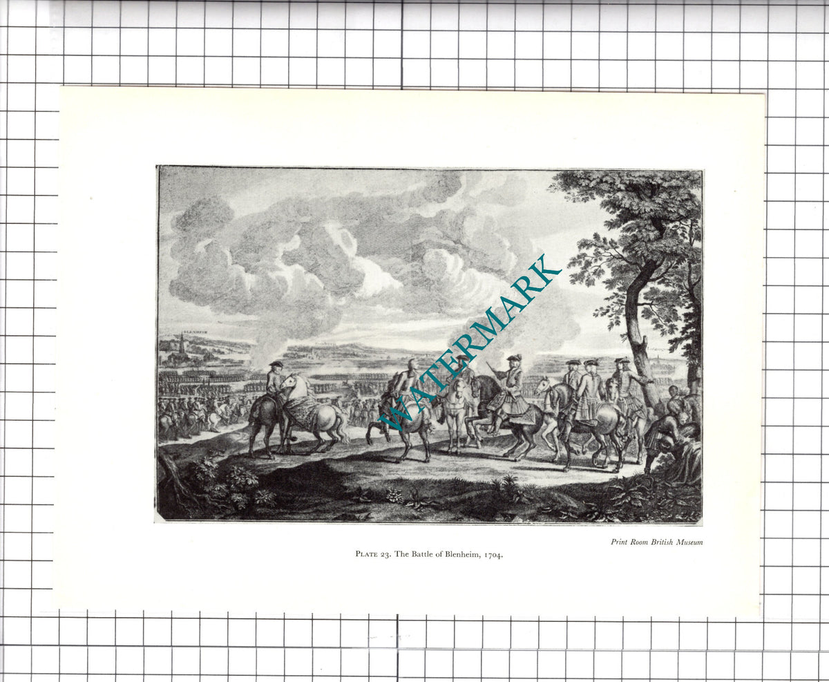 The Battle Of Blenheim 1704 - 1957 Clipping / Print