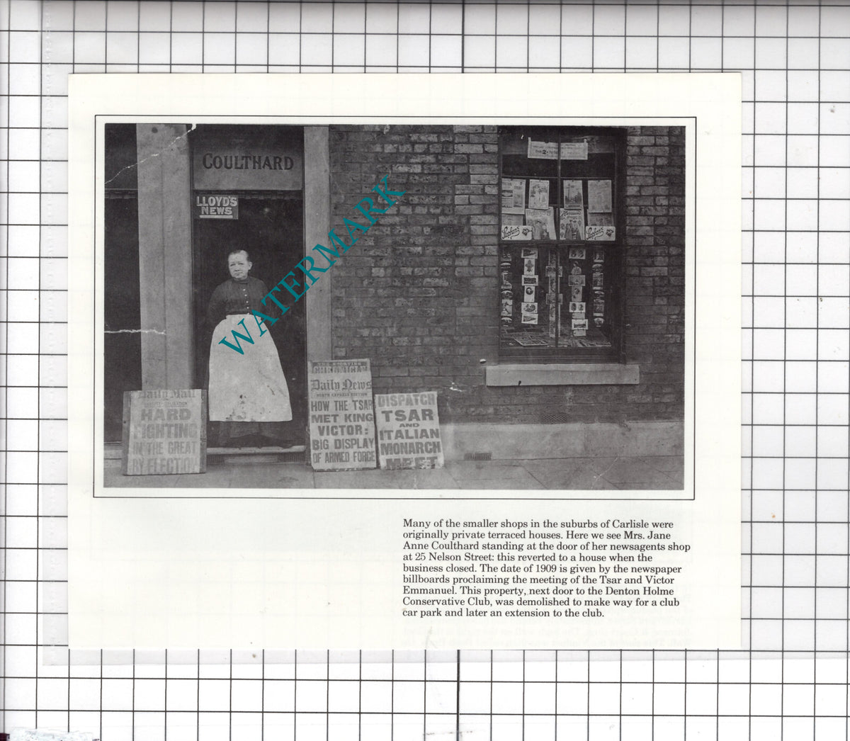 Mrs Jane Anne Coulthard 25 Nelson Street Carlisle Cumbria - Clipping
