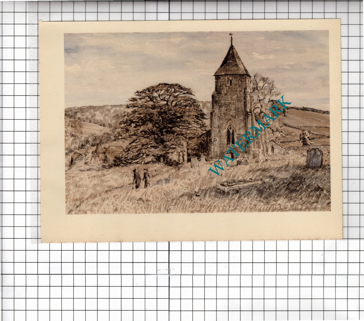 St Mary's Church Stansted Kent Vincent Lines - c.1949 Clipping / Print