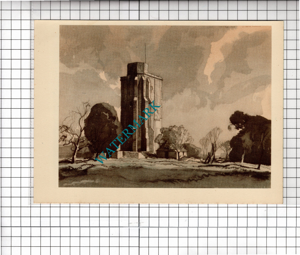 Laughton Place Sussex Rowland Hilder - c.1949 Print