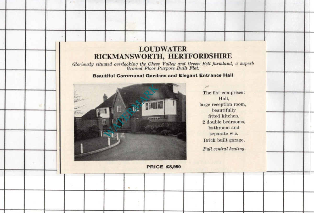 Loudwater Rickmansworth Hertfordshire - 1967 SMALL House Advert