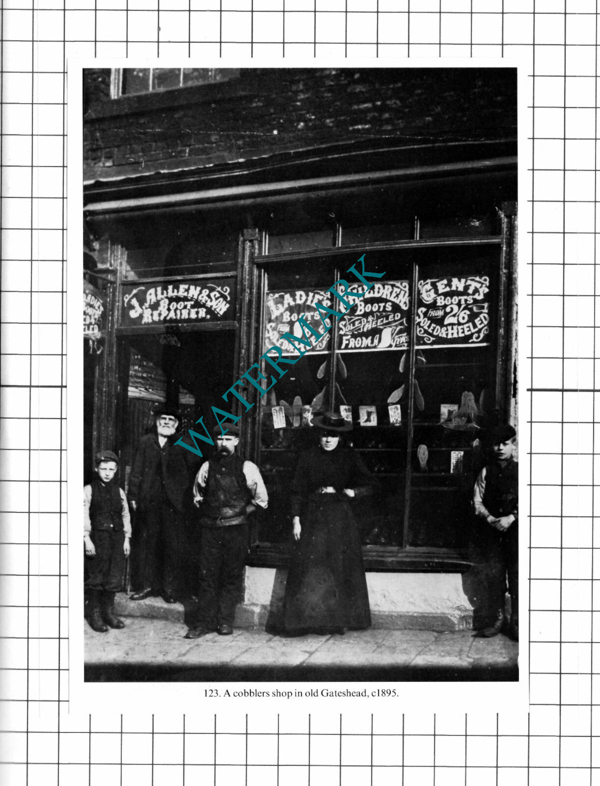 J Allen & Son Cobbler Boot Repairer Gateshead - Clipping / Print