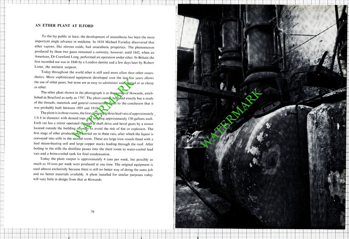 Ether Plant At Ilford - Two-Part Cutting 1967