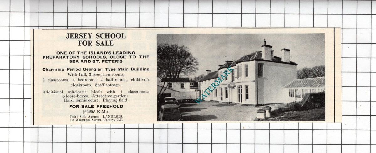 St Peter's Jersey School - 1967 Sale Advert