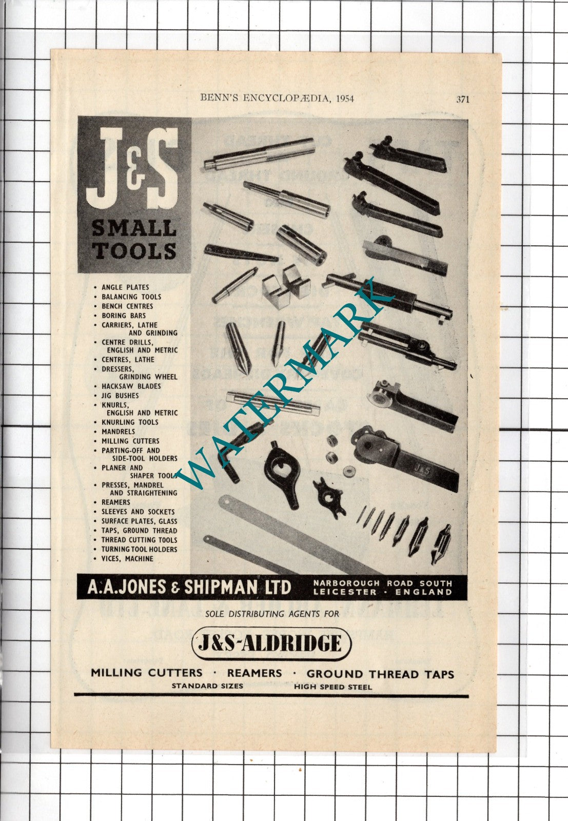 Lehmann Archer & Lane Ltd Ilford Essex / J&S Aldridge Leicester - 1954 Advert