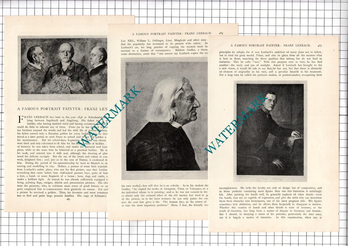 Franz Lenbach Portrait Painter by Joseph Anderson - c.1899 Article