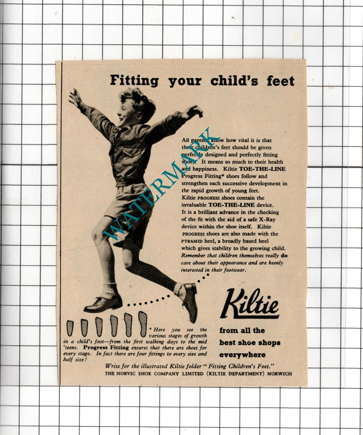 Kiltie Shoes The Norvic Shoe Company Ltd Norwich Advert - 1952