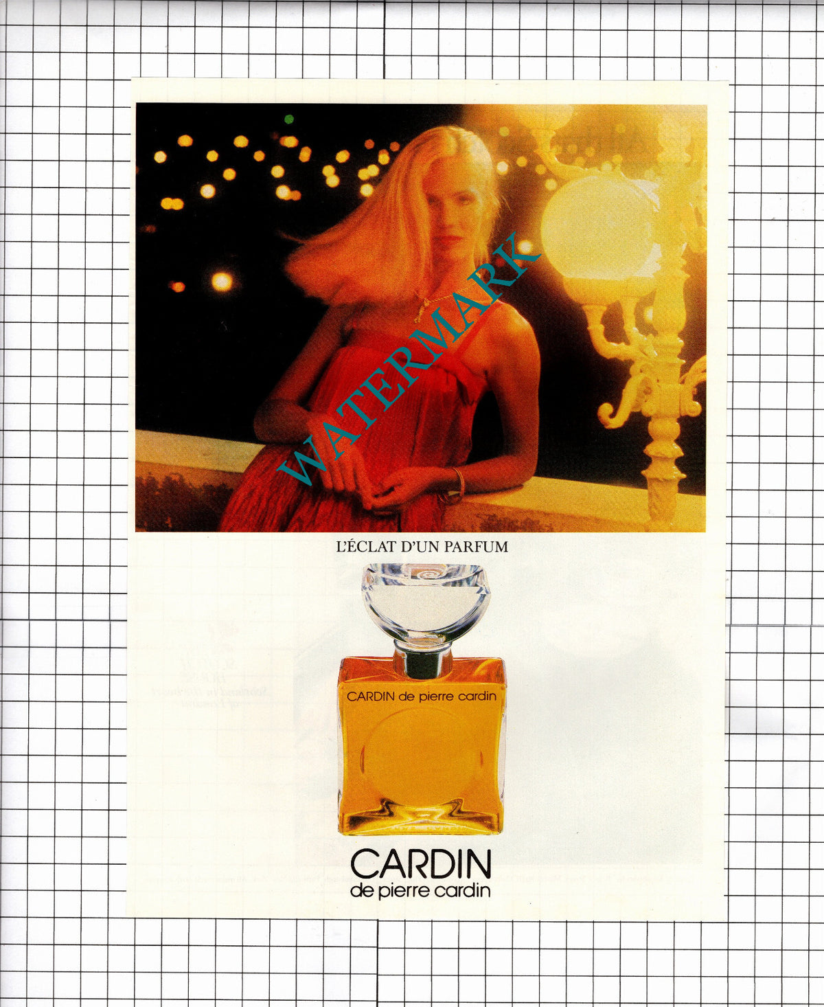 Cardin de Pierre Cardin VINTAGE ADVERT - 1980