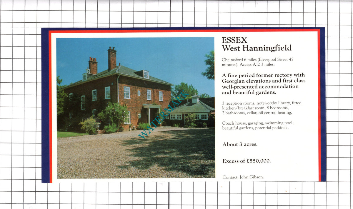 Swafield Norfolk / West Hanningfield Essex House Sale Advert -c.1990 Clipping
