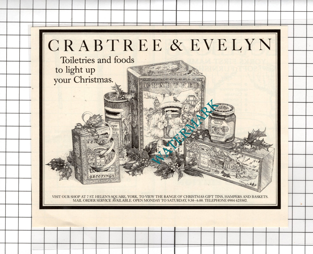 Crabtree & Evelyn York - 1988 Advert