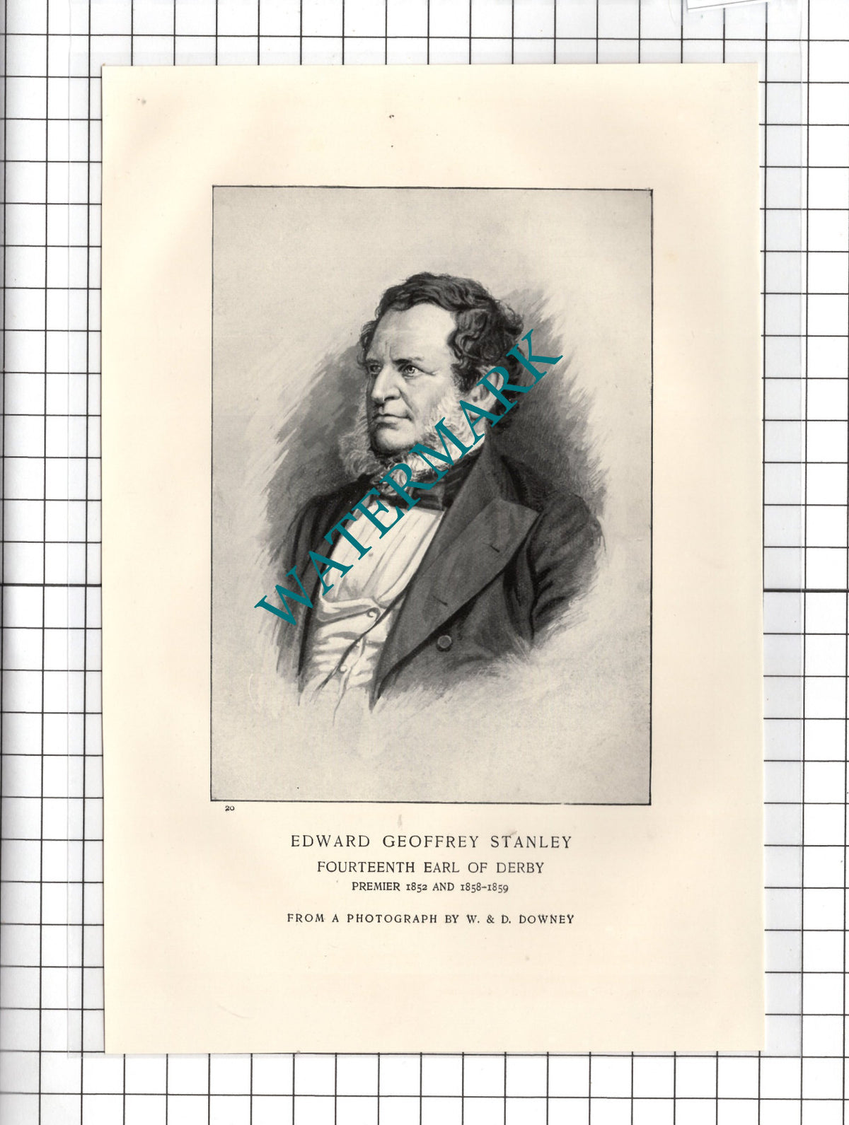 Edward Geoffrey Stanley Fourteenth Earl Of Derby - c.1898 Print
