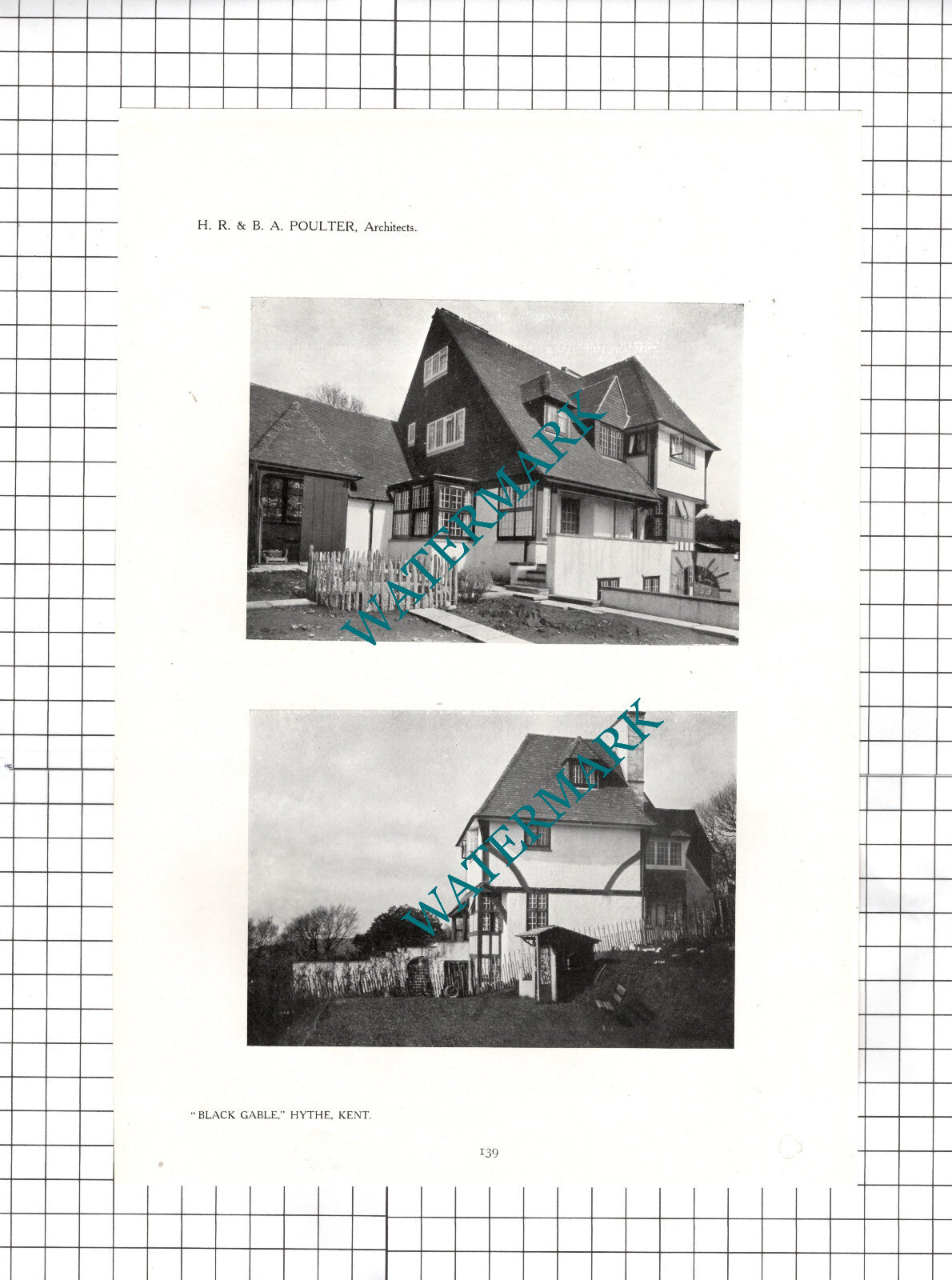 Black Gable North Road Hythe Kent E Yarrow-Jones HR & BA Poulter - 1911 Article