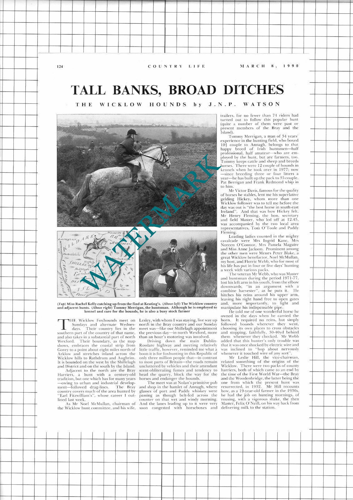 The Wicklow Foxhounds - 1990 Article / Print