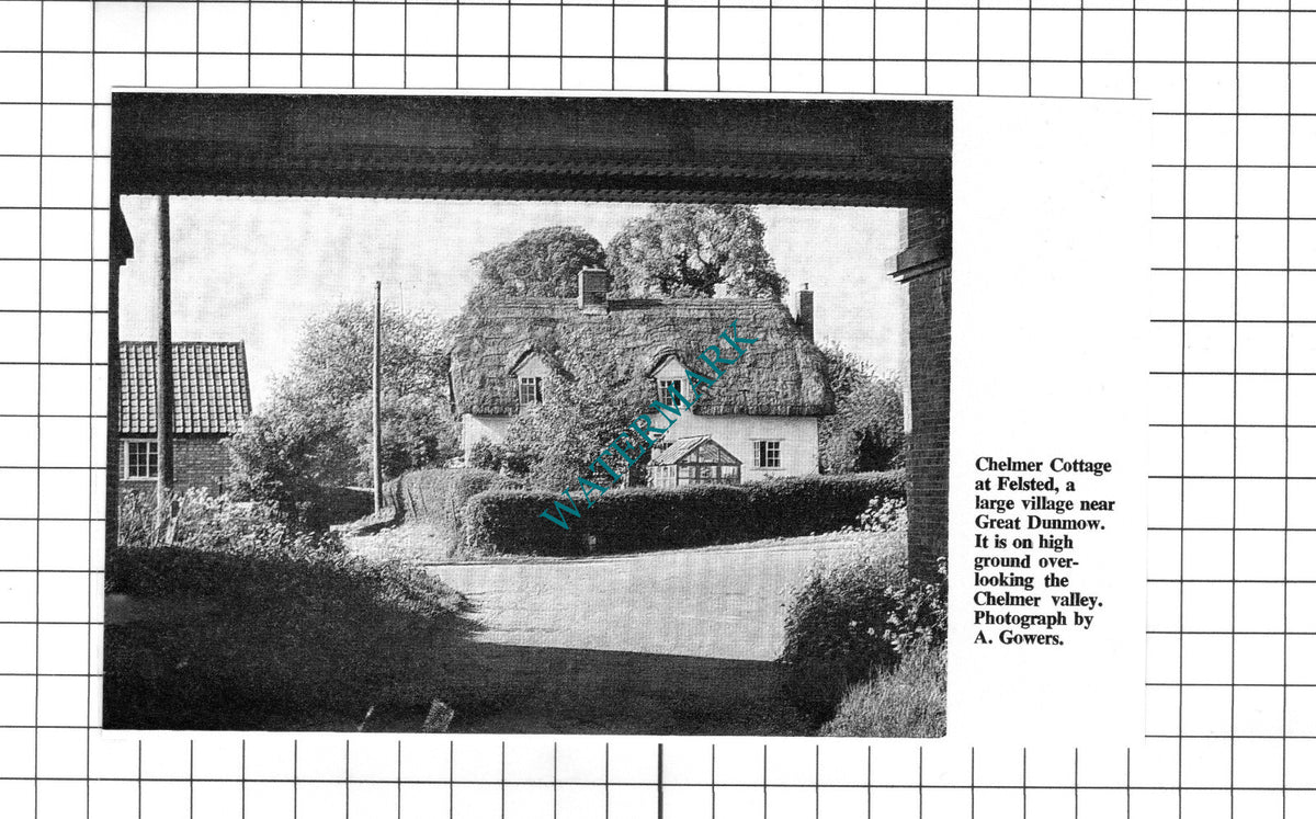 Chelmer Cottage Felsted Essex - c.1967 Clipping / Print