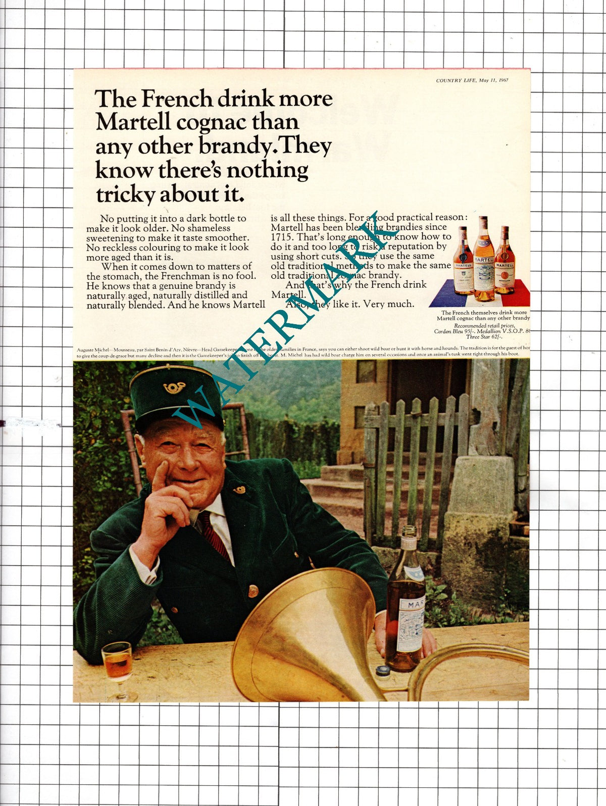 Auguste Michel Mousseau par Saint Benin d'Azy Nievre France Advert - 1967