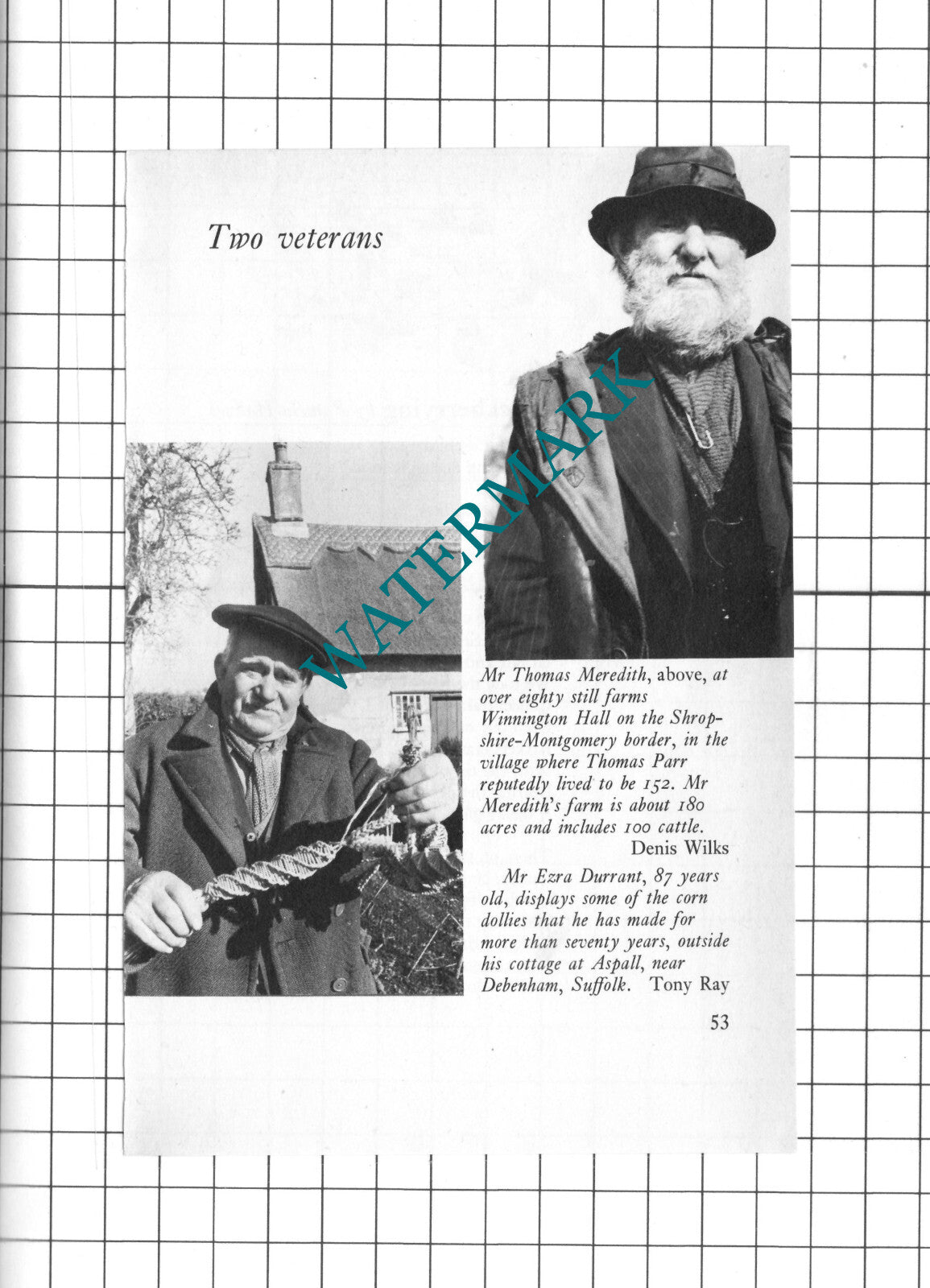 Thomas Meredith Winnington Hall Ezra Durrant Aspall Suffolk - 1973 Clipping