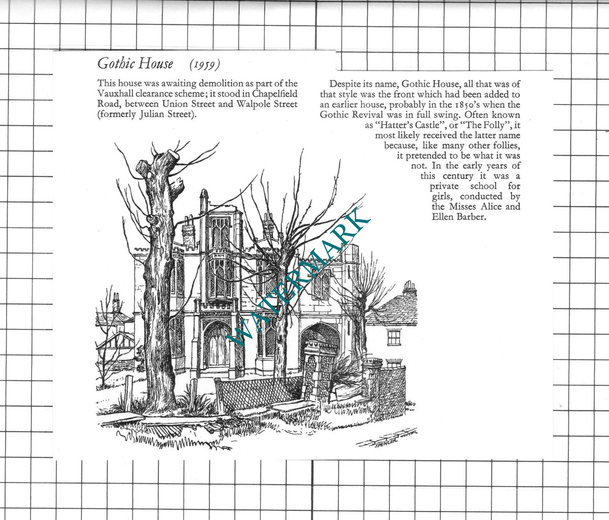 Gothic House Norwich Norfolk - 1970's Clipping / Print