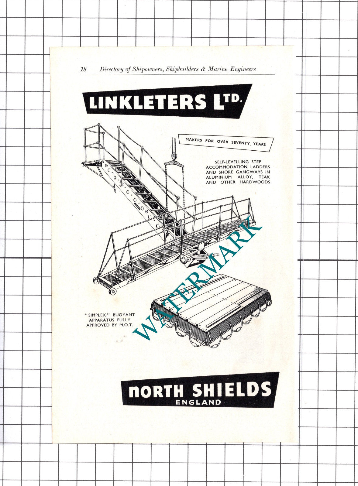 Communications Systems Ltd / Linkleters Ltd North Shields ADVERT- c.1957