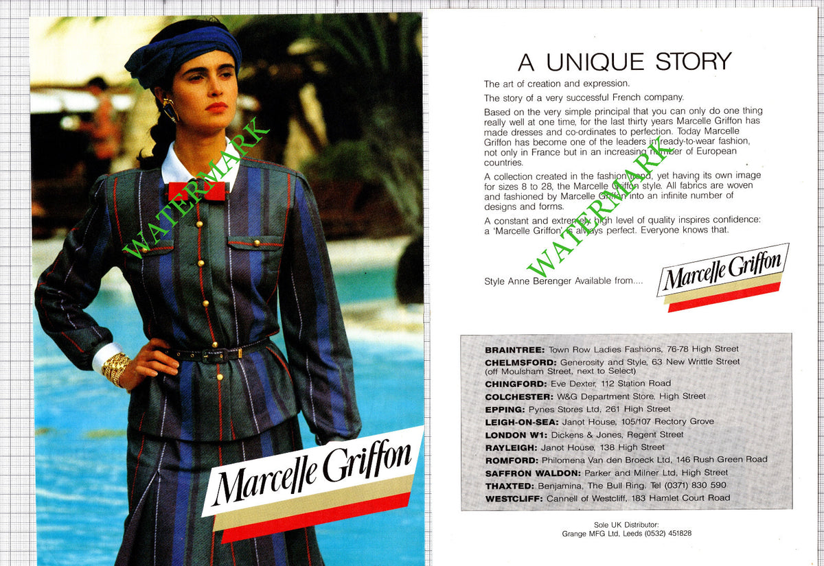 Marcelle Griffon Advert - Two-Part Cutting