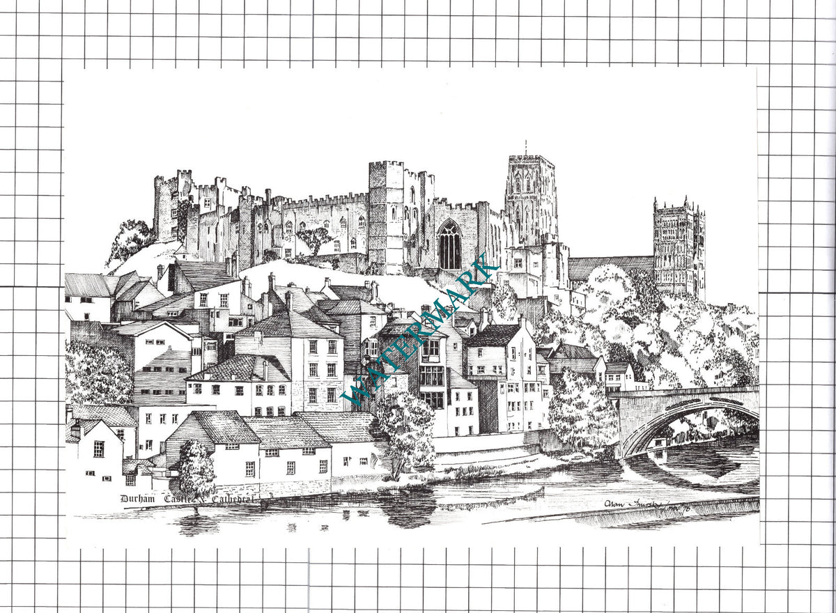 Durham Castle & Cathedral - 1980's Cutting / Print