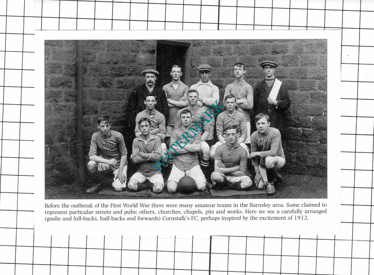 Cornstalk's Football Club Barnsley Yorkshire - Cutting