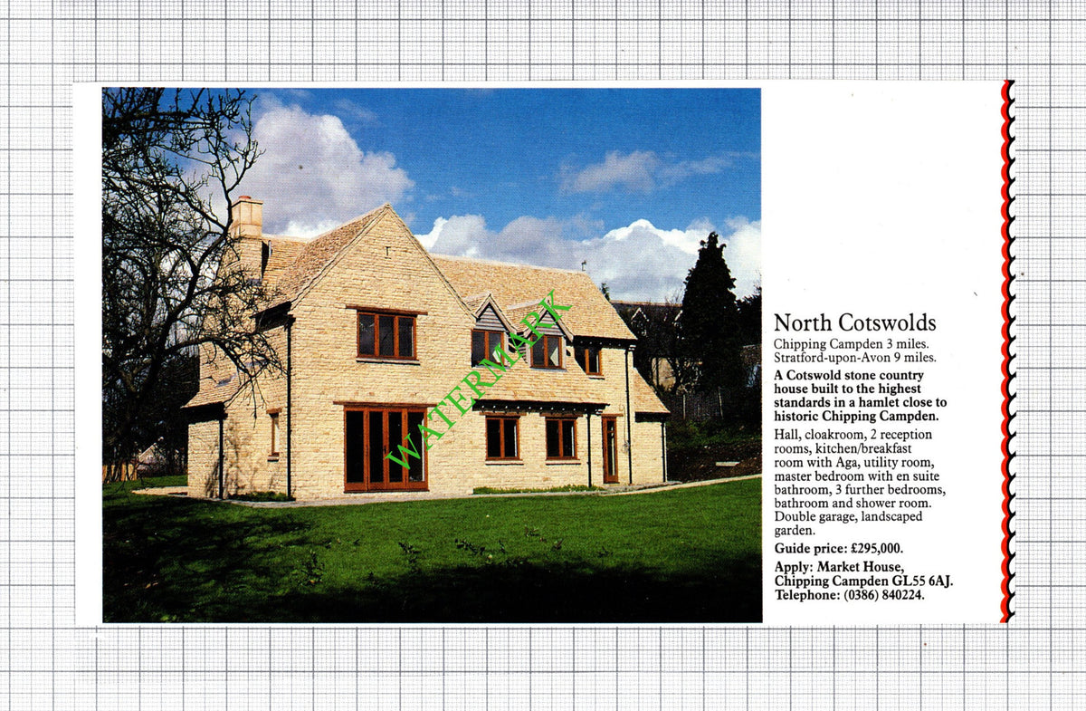 Chipping Campden Cotswolds House Sale Advert -1991 Cutting