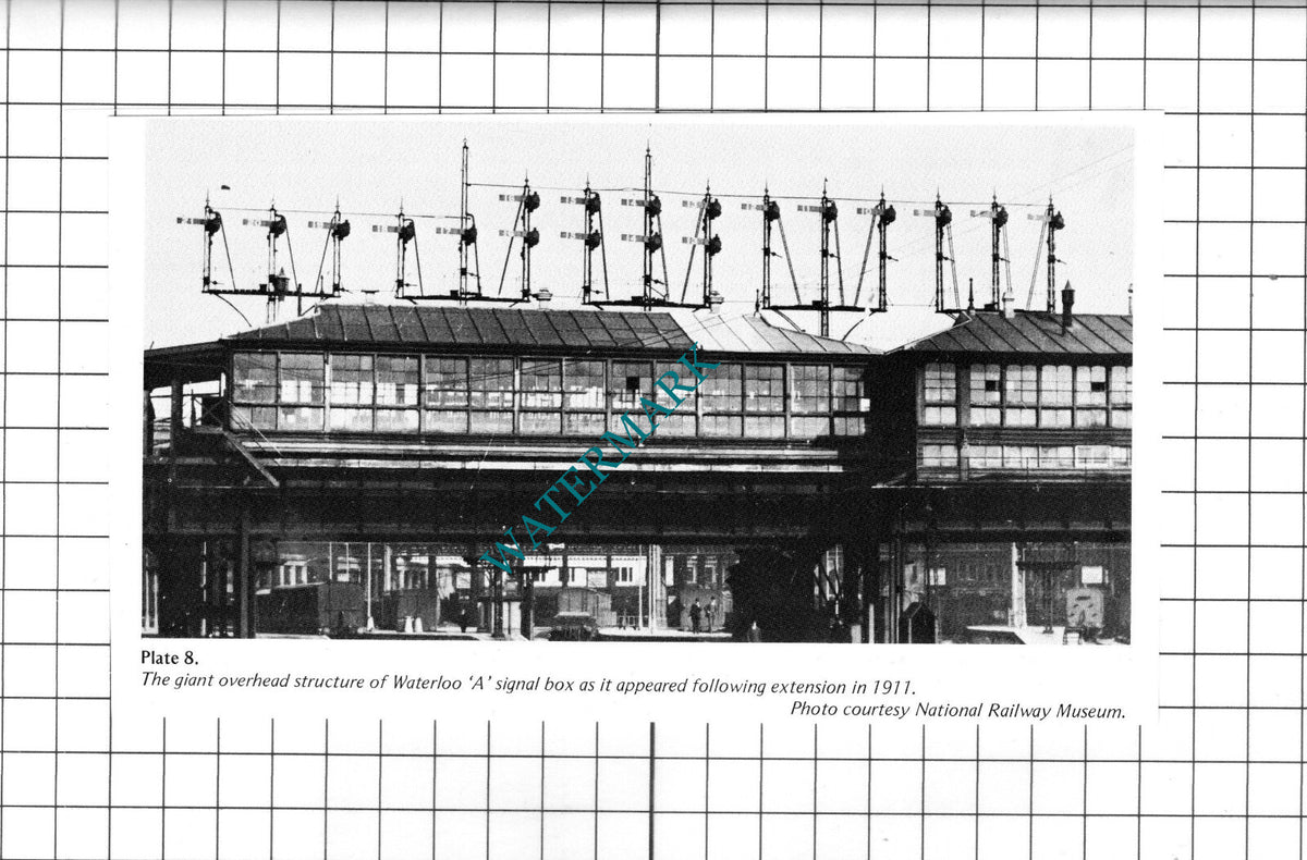 Waterloo A Railway Signal Box - 1970's Clipping / Print