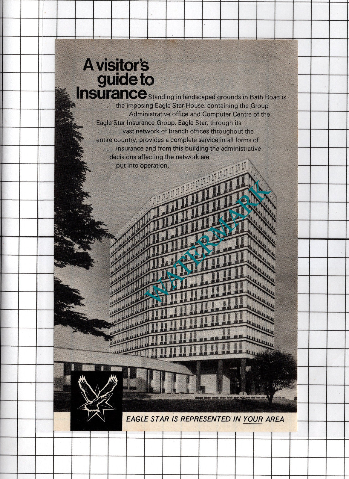 Eagle Star House Cheltenham Gloucester - c.1970's Advert