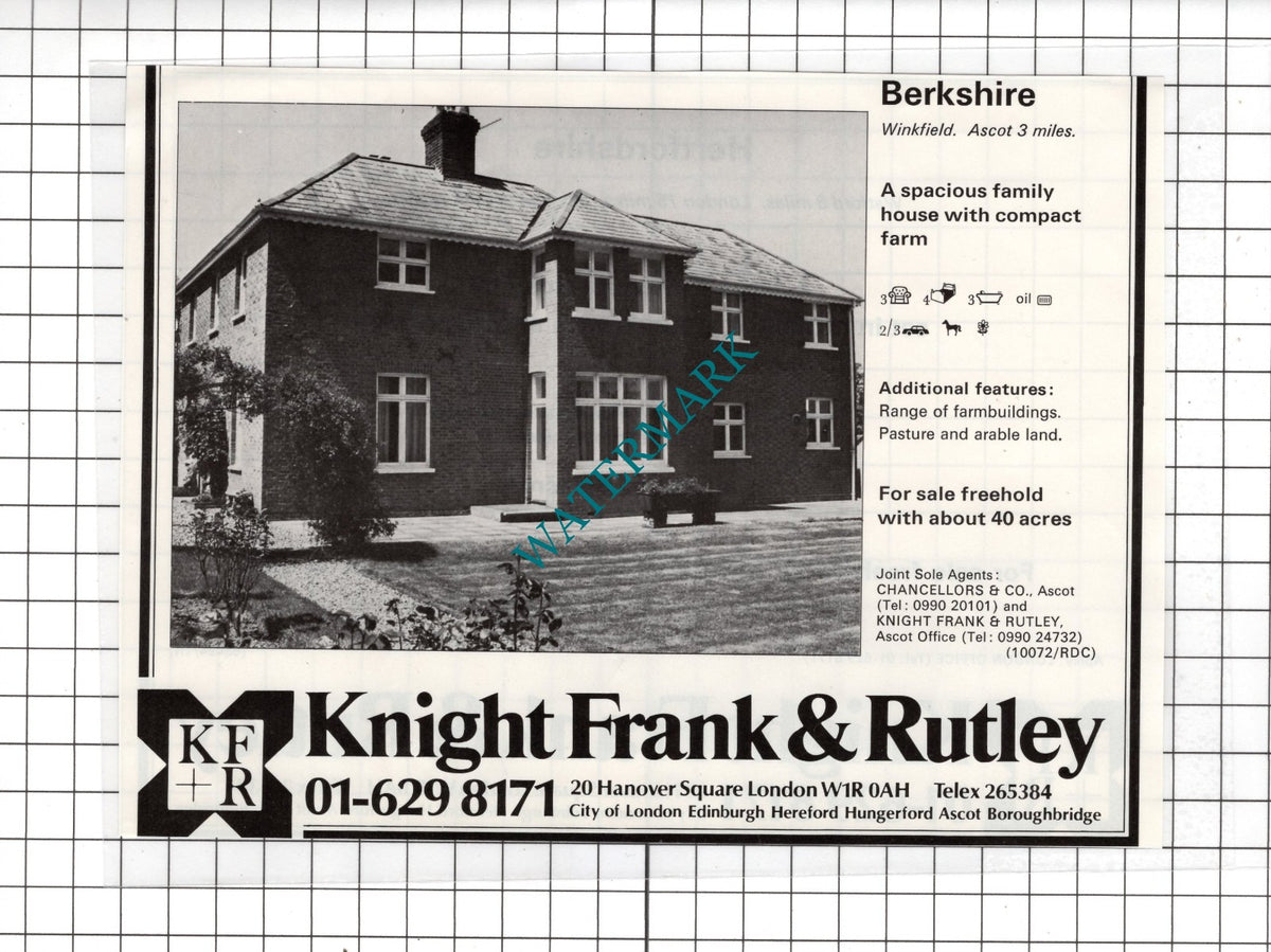 Winkfield Berkshire House Sale Advert - 1978