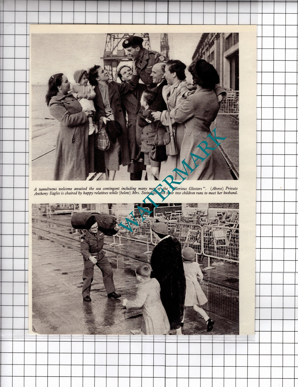 Private Anthony Eagles Mrs Swindells Glorious Glosters - 1953 Clipping