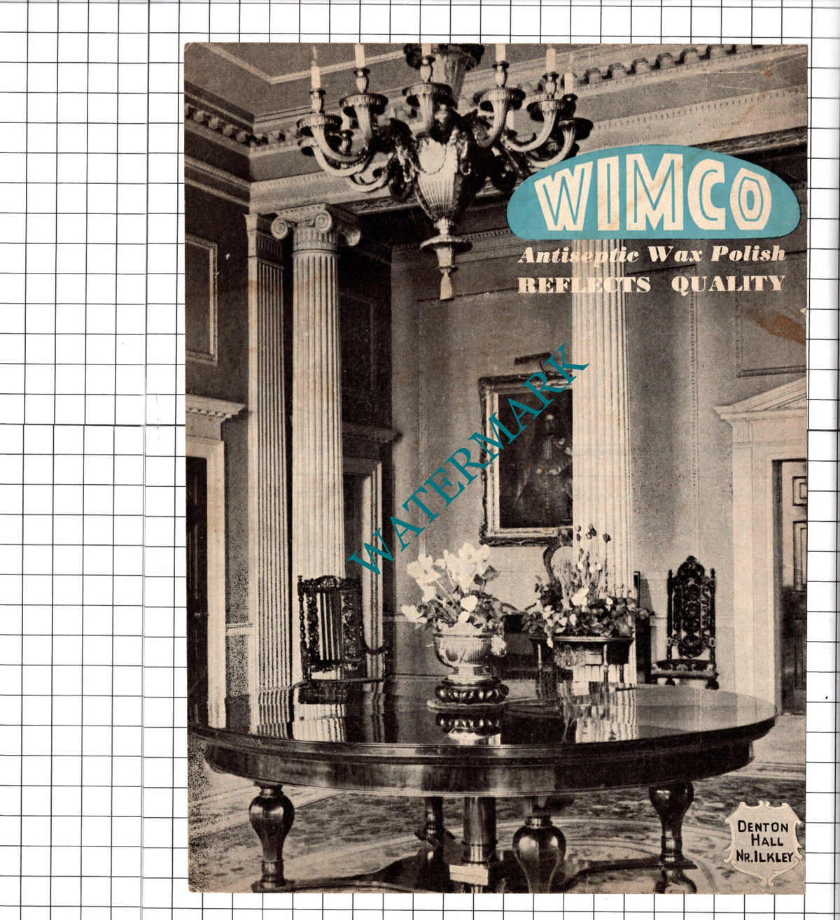 Denton Hall Ilkley Yorkshire WIMCO Advert -1949 Clipping