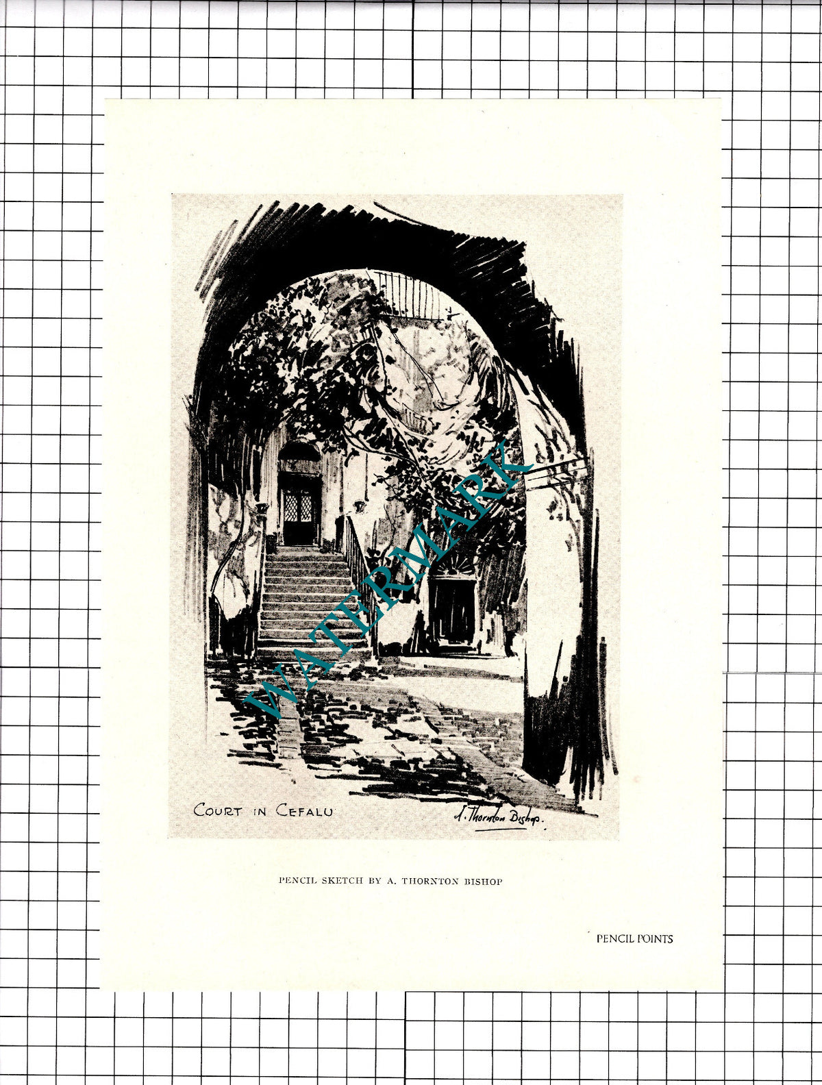 Court In Cefaul A Thornton Bishop - 1926 Clipping / Print