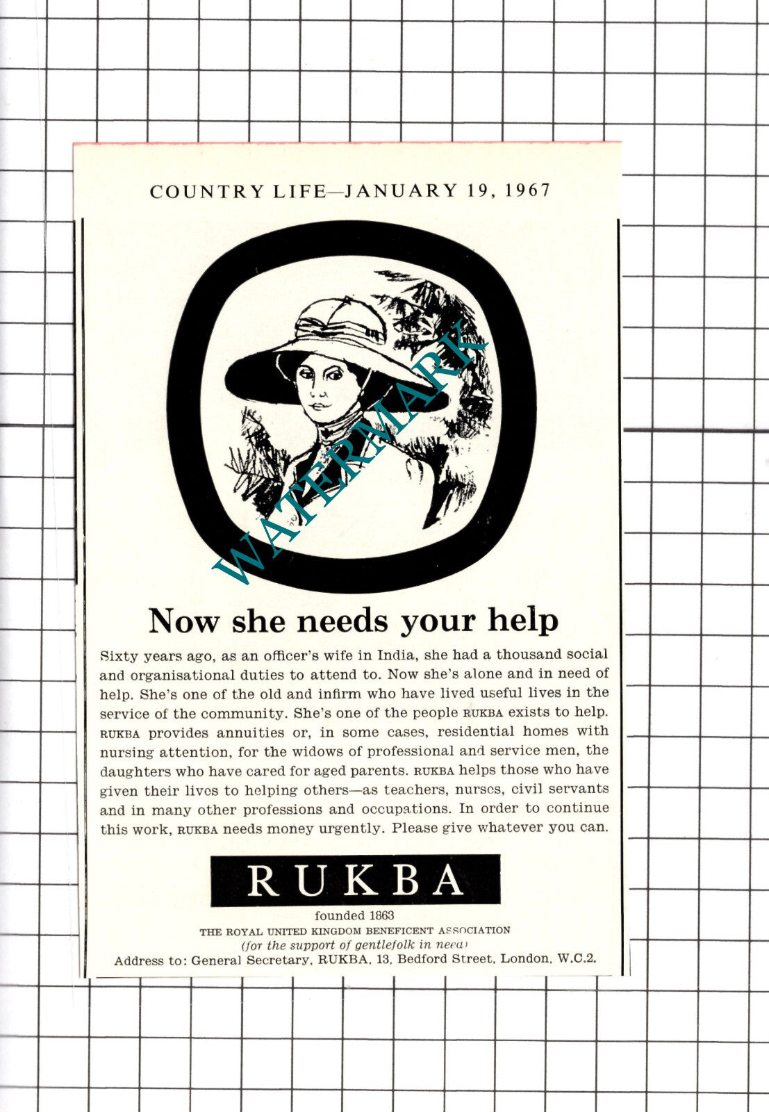 Rukba The Royal United Kingdom Beneficient Assoc Small Advert - 1967 Clipping