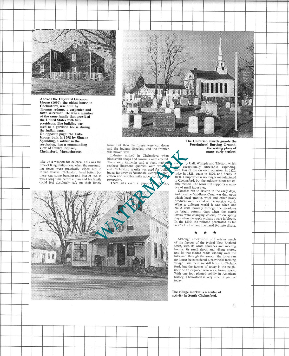 Chelmsford USA America - 1965 Article