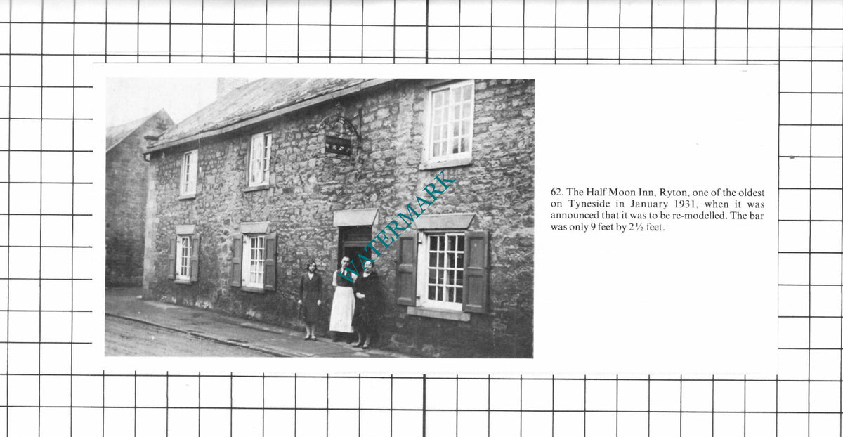 The Half Moon Inn Ryton Gateshead - Small Clipping / Print