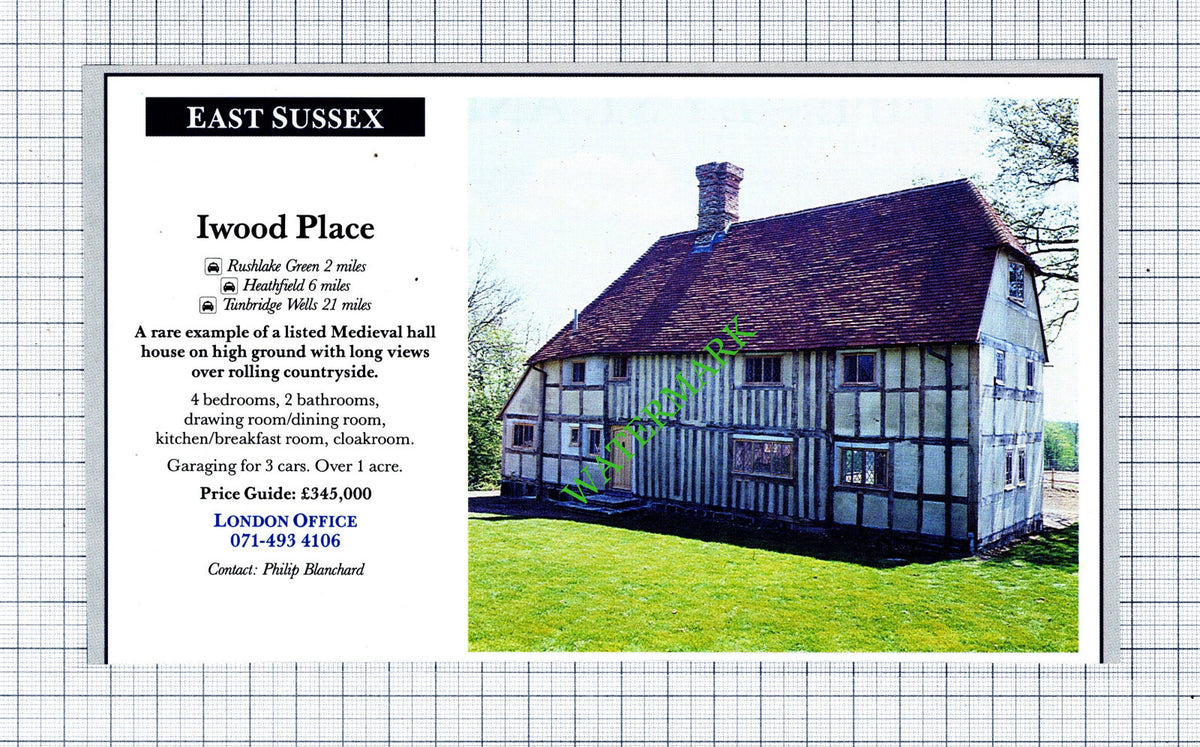Iwood Place Sussex House Advert - 1991 Cutting