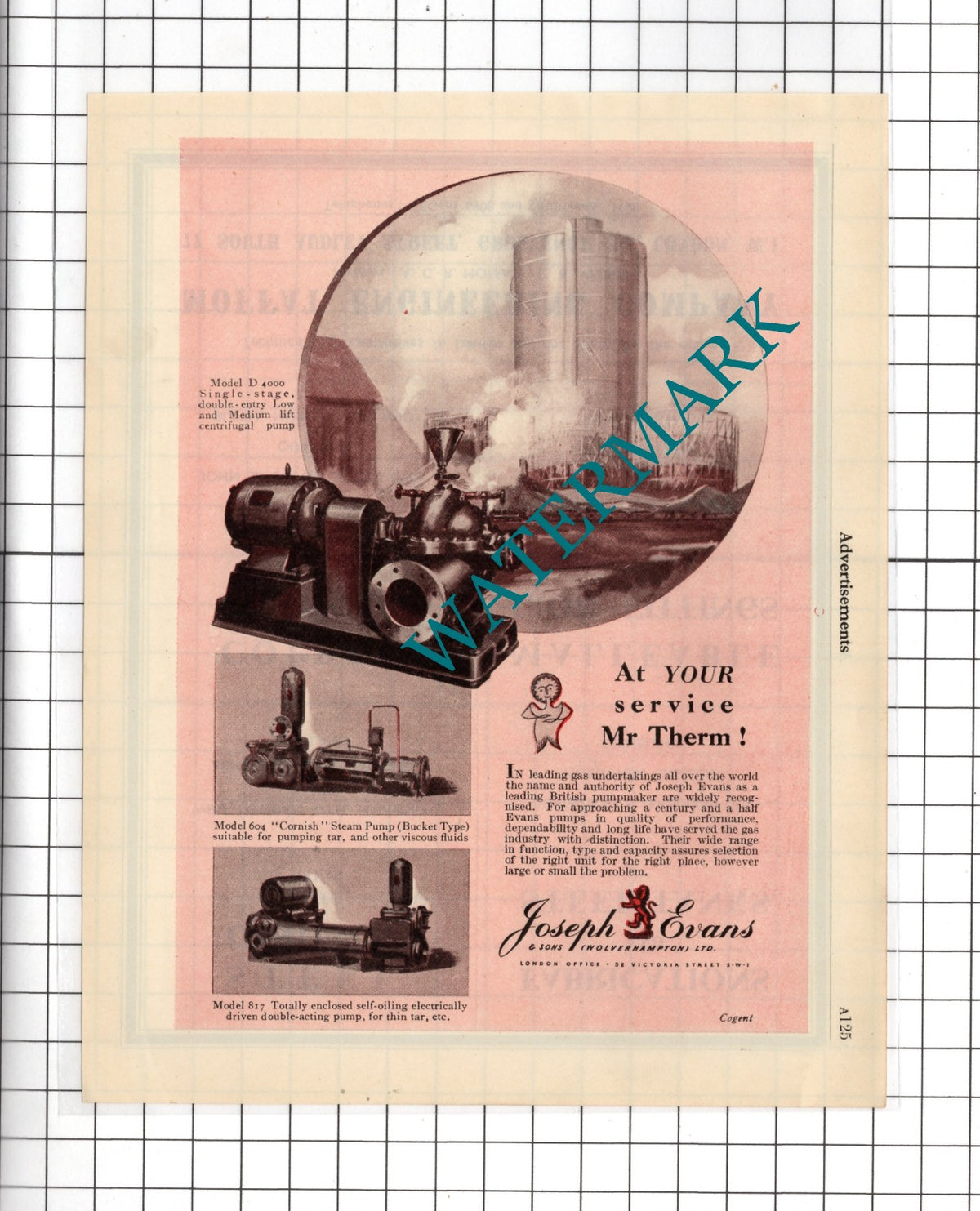 Joseph Evans & Sons Wolverhampton Ltd - 1951 Advert